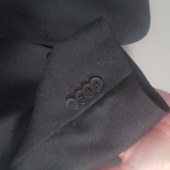 Banana Republic Modern Classic Heather Suit Jacket Blazer Charcoal Blue NWOT - Picture 8 of 17